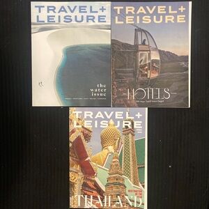 Lot 3 Travel + Leisure Magazines May February January 2025 December 2024 NEW